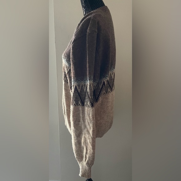 Vintage Henley For Tip Top Wool V -Neck Sweater Size L - Picture 3 of 11